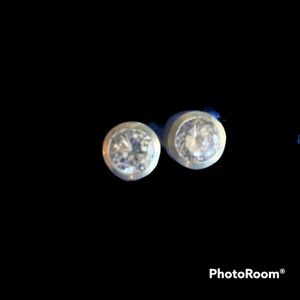 Swarovski sterling  silver studs